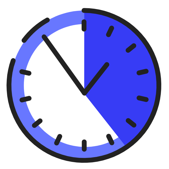 horloge bleu sombre